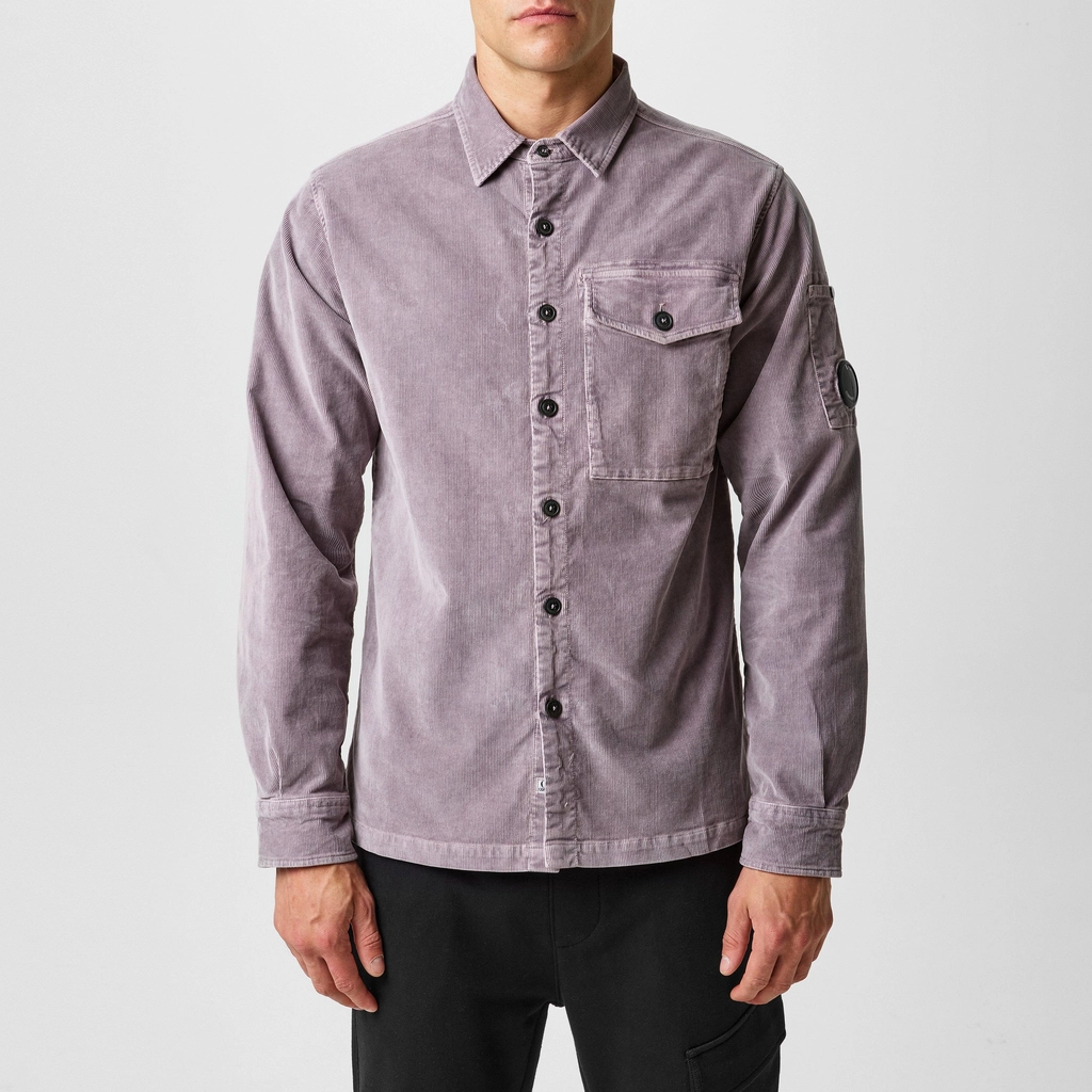 CP Company Corduroy Shirt - Purple Dove 735